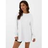 imageANRABESS Womens Oversized Long Sleeve shirts Fall Workout Tunic Tops Athletic Gym Tshirts Soft Basic Tees 2025 OutfitsWhite