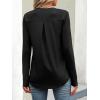 imageANRABESS Long Sleeve Shirts for Women Business Dressy Casual Tops V Neck Half Zipper Blouses 2025 Fall Fashion Work OutfitsBlack