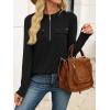 imageANRABESS Long Sleeve Shirts for Women Business Dressy Casual Tops V Neck Half Zipper Blouses 2025 Fall Fashion Work OutfitsBlack