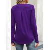 imageANRABESS Long Sleeve Shirts for Women Business Dressy Casual Tops V Neck Half Zipper Blouses 2025 Fall Fashion Work OutfitsPurple