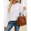 imageANRABESS Long Sleeve Shirts for Women Business Dressy Casual Tops V Neck Half Zipper Blouses 2025 Fall Fashion Work OutfitsWhite