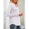 imageANRABESS Long Sleeve Shirts for Women Business Dressy Casual Tops V Neck Half Zipper Blouses 2025 Fall Fashion Work OutfitsWhite