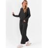 imageANRABESS Lounge Sets for Women Fuzzy Fleece Pajama Sets 2 Piece Outfits Cozy Sweater Matching Set 2025 Fall Winter LoungewearBlack