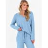 imageANRABESS Lounge Sets for Women Fuzzy Fleece Pajama Sets 2 Piece Outfits Cozy Sweater Matching Set 2025 Fall Winter LoungewearBlue