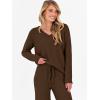 imageANRABESS Lounge Sets for Women Fuzzy Fleece Pajama Sets 2 Piece Outfits Cozy Sweater Matching Set 2025 Fall Winter LoungewearBrown