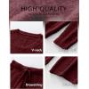 imageANRABESS Lounge Sets for Women Fuzzy Fleece Pajama Sets 2 Piece Outfits Cozy Sweater Matching Set 2025 Fall Winter LoungewearWine Red