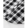 imageANRABESS Plaid Button Down Shirts for Women Long Sleeve Roll Up Checkered Blouse Tops 2025 Fall OutfitsBlackwhite Plaid
