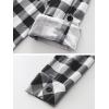 imageANRABESS Plaid Button Down Shirts for Women Long Sleeve Roll Up Checkered Blouse Tops 2025 Fall OutfitsBlackwhite Plaid