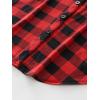 imageANRABESS Plaid Button Down Shirts for Women Long Sleeve Roll Up Checkered Blouse Tops 2025 Fall OutfitsRed Plaid