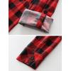 imageANRABESS Plaid Button Down Shirts for Women Long Sleeve Roll Up Checkered Blouse Tops 2025 Fall OutfitsRed Plaid
