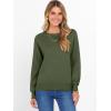imageANRABESS Sweater for Women Long Sleeve Crewneck 2025 Fall Winter Soft Loose Fit Basic Knit Pullover Sweaters Top OutfitsArmy Green