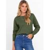 imageANRABESS Sweater for Women Long Sleeve Crewneck 2025 Fall Winter Soft Loose Fit Basic Knit Pullover Sweaters Top OutfitsArmy Green