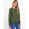 imageANRABESS Sweater for Women Long Sleeve Crewneck 2025 Fall Winter Soft Loose Fit Basic Knit Pullover Sweaters Top OutfitsArmy Green