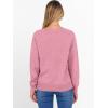imageANRABESS Sweater for Women Long Sleeve Crewneck 2025 Fall Winter Soft Loose Fit Basic Knit Pullover Sweaters Top OutfitsCoral Pink
