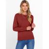 imageANRABESS Sweater for Women Long Sleeve Crewneck 2025 Fall Winter Soft Loose Fit Basic Knit Pullover Sweaters Top OutfitsRed