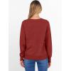 imageANRABESS Sweater for Women Long Sleeve Crewneck 2025 Fall Winter Soft Loose Fit Basic Knit Pullover Sweaters Top OutfitsRed