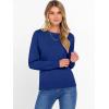 imageANRABESS Sweater for Women Long Sleeve Crewneck 2025 Fall Winter Soft Loose Fit Basic Knit Pullover Sweaters Top OutfitsRoyal Blue