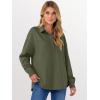 imageANRABESS Sweatshirt for Women Oversized Casual Long Sleeve Side Slit Button Lapel Polo Pullover Tunic Tops 2025 Fall OutfitsArmy Green