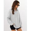 imageANRABESS Sweatshirt for Women Oversized Casual Long Sleeve Side Slit Button Lapel Polo Pullover Tunic Tops 2025 Fall OutfitsLight Grey
