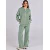 imageANRABESS Women 2 Piece Outfits Lounge Set Oversized Zip Up Sweatshirt Jacket Sweatpant Matching Sweat Sets Winter SweatsuitsLight Green