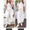 imageANRABESS Women Barrel Jeans High Waisted Wide Leg Drawstring Denim Pants Y2K Baggy Loose Fit Trouser Jeans with PocketsWhite