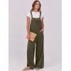 imageANRABESS Women Jumpsuits Overalls Wide Leg Casual Baggy Romper Boho Loose Bib Jumpers Sleeveless Straps 2025 Summer OutfitsArmy Green