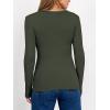 imageANRABESS Women Long Sleeve Thermal Shirt Fleece Tops 2025 Fall Winter Crew Neck Casual Base Layer TShirts Warm UndershirtsArmy Green