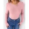 imageANRABESS Women Long Sleeve Thermal Shirt Fleece Tops 2025 Fall Winter Crew Neck Casual Base Layer TShirts Warm UndershirtsPink