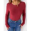 imageANRABESS Women Long Sleeve Thermal Shirt Fleece Tops 2025 Fall Winter Crew Neck Casual Base Layer TShirts Warm UndershirtsRed