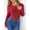 imageANRABESS Women Long Sleeve Thermal Shirt Fleece Tops 2025 Fall Winter Crew Neck Casual Base Layer TShirts Warm UndershirtsRed