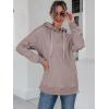 imageANRABESS Women Oversized Hoodies Side Zipper Fleece Long Sweatshirts Lightweight Tunic Pullover 2025 Fall Trendy ClothesKhaki