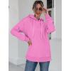 imageANRABESS Women Oversized Hoodies Side Zipper Fleece Long Sweatshirts Lightweight Tunic Pullover 2025 Fall Trendy ClothesPink