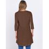 imageANRABESS Womens 34 Sleeve Long Tunic Tops for Leggings High Low Henley Shirts Dressy Casual Loose Blouses 2025 Fall FashionBrown