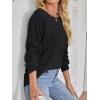 imageANRABESS Womens Batwing Long Sleeve Shirts 2025 Fall Oversized Loose Fit Lightweight Sweater Dressy Casual Tunic Tops BlouseBlack