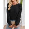 imageANRABESS Womens Batwing Long Sleeve Shirts 2025 Fall Oversized Loose Fit Lightweight Sweater Dressy Casual Tunic Tops BlouseBlack