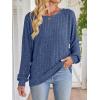 imageANRABESS Womens Batwing Long Sleeve Shirts 2025 Fall Oversized Loose Fit Lightweight Sweater Dressy Casual Tunic Tops BlouseDark Blue