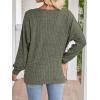 imageANRABESS Womens Batwing Long Sleeve Shirts 2025 Fall Oversized Loose Fit Lightweight Sweater Dressy Casual Tunic Tops BlouseDeep Green