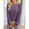 imageANRABESS Womens Batwing Long Sleeve Shirts 2025 Fall Oversized Loose Fit Lightweight Sweater Dressy Casual Tunic Tops BlousePurple