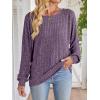 imageANRABESS Womens Batwing Long Sleeve Shirts 2025 Fall Oversized Loose Fit Lightweight Sweater Dressy Casual Tunic Tops BlousePurple