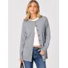 imageANRABESS Womens Cardigans 2025 Fall Dressy Casual Long Sleeve Crewneck Button Down Open Front Soft Knit Cardigan SweatersGrey