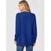 imageANRABESS Womens Cardigans 2025 Fall Dressy Casual Long Sleeve Crewneck Button Down Open Front Soft Knit Cardigan SweatersRoyal Blue