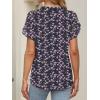 imageANRABESS Womens Dressy Chiffon Blouses V Neck Petal Short Sleeve Shirts 2025 Summer Casual Business Office Work TopsPurple Floral