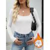 imageANRABESS Womens Long Sleeve Fleece Thermal Tops Square Neck Fitted Basic Thick Layering Shirt 2025 Fall Winter OutfitsWhite