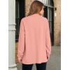 imageANRABESS Womens Long Sleeve Henley Tops Tunic Sweatshirt Loose Slit Casual Button Shirts Pullover 2025 Fall Winter OutfitsCoral Pink