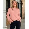 imageANRABESS Womens Long Sleeve Henley Tops Tunic Sweatshirt Loose Slit Casual Button Shirts Pullover 2025 Fall Winter OutfitsCoral Pink