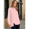 imageANRABESS Womens Long Sleeve Henley Tops Tunic Sweatshirt Loose Slit Casual Button Shirts Pullover 2025 Fall Winter OutfitsPink
