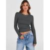 imageANRABESS Womens Long Sleeve Shirts Crew Neck Fitted Knit Casual TShirt Going Out Tops Basic Tees Fall Fashion Outfits 2025Deep Grey