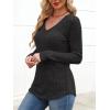 imageANRABESS Womens Long Sleeve Shirts V Neck Lightweight Sweater Tops 2025 Fall Dressy Casual Work Tunic BlouseBlack