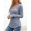 imageANRABESS Womens Long Sleeve Shirts V Neck Lightweight Sweater Tops 2025 Fall Dressy Casual Work Tunic BlouseBlue