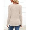 imageANRABESS Womens Long Sleeve Shirts V Neck Lightweight Sweater Tops 2025 Fall Dressy Casual Work Tunic BlouseLight Khaki